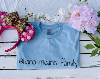 Ohana significa camisa familiar de Disney con Stitch