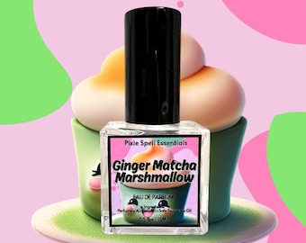 Ginger Matcha Marshmallow Fragrance | Ginger, Green Tea, Peach, Jasmine, Marshmallow, Vanilla, Benzoin