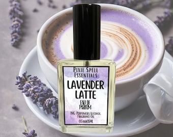 Lavender Latte Fragrance. Lavender, Red Apple, Lemon Essence, Orange Flower Absolute, Milk Mousse Accord, Coffee, Sandalwood, Cedar Wood.