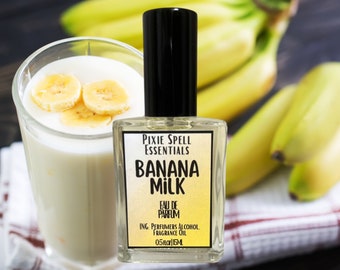 Banana Milk Fragrance. Ripe Banana Scent, Milky Scent, Sweet Vanilla, Sweet Fresh Scent. Eau de Parfum, Perfume Oil.