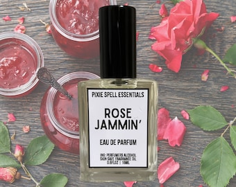Fragancia Rose Jammin' / Una fragancia inspirada /Rosa turca, geranio, limón, haba tonka. Eau de Parfum, Aceite perfumado.