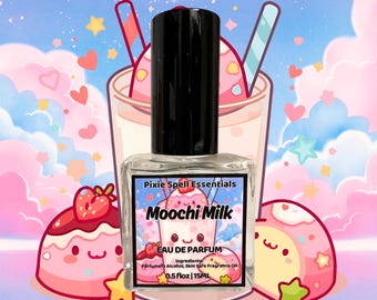 Moochi Milk Fragrance | An Inspired Scent | Marshmallow, Peach Nectar, Soft Incense, Sweet Rice Milk, Vanilla Bean, Jasmine Petals, Sandal..