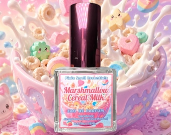 Marshmallow Cereal Milk Fragrance | Sweet Creamy Vanilla Milk Perfume | Gourmand Foodie Scent | Parfum Or Perfume Oil