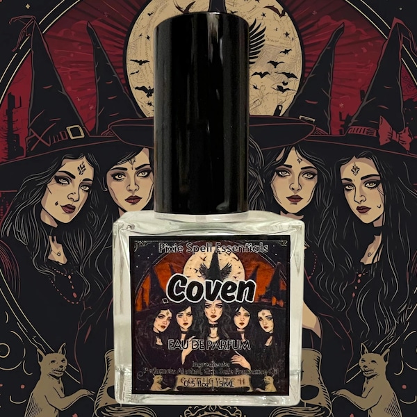 Coven Fragrance | Smells Like Moon Chanting Hour | Cedarwood, Sandalwood, Patchouli, Rose, Clove, Cinnamon, Musk, Orange Flower, Tonka