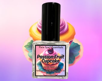 Passion Fruit Cupcake Fragrance. Juicy Passion Fruit, Lemon, Vanilla Cupcakes, White Chocolate Ganache, Warm Musk, Vanilla