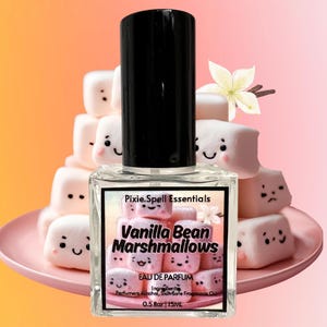 Vanilla Bean Marshmallow Fragrance ( A True Vanilla Bean Fluffy Marshmallow Scent) Marshmallow, Cream, Vanilla Bean