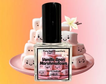 Vanilla Bean Marshmallow Fragrance ( A True Vanilla Bean Fluffy Marshmallow Scent) Marshmallow, Cream, Vanilla Bean
