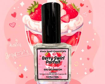 Berry Swirl Parfait Fragrance | An Inspired Scent | Strawberry, Creamy Cheesecake, Whipped Cream, Vanilla Sandalwood, Styrax, Vanilla Bean
