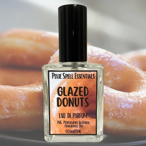 Glazed Donuts Fragrance. Fresh Fried Doughy Donuts, Sweet Vanilla Glaze. Eau de Parfum, Perfume Oil.