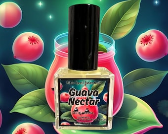 Fragancia de néctar de guayaba, fruta de guayaba dulce, flores asiáticas en flor, néctar exótico, aroma afrutado dulce.