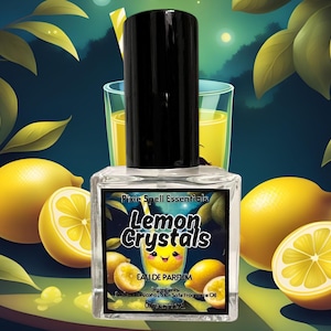 Lemon Crystals Fragrance | Zesty Lemon and Sugar, Freesia, Sweet Raspberry, Warm Vanilla, Soft Musk