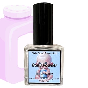 Baby Powder Fragrance. The Nostalgic Scent Of Fresh Baby Powder. Ozone, Geranium, Orange Blossom, Rose, Jasmine, Violet, Powder, Musk