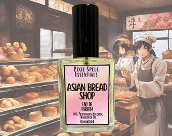 Asian Bread Shop Fragrance. Eau de Parfum, Perfume Oil, Fresh Milk Bread, Baked Bean Buns, Sweet Egg Tarts, Warm Buttery Vanilla.