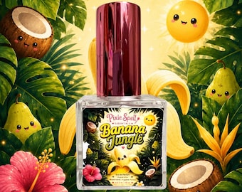 Banana Jungle Fragrance | An Inspired Fragrance | Sweet Banana | Juicy Pear | Coconut | Jasmine Blossom | Island Florals | Greenery |