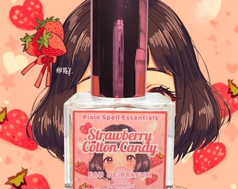 Strawberry Cotton Candy Fragrance | Strawberry Pulp, Brazilian Orange Peel, Rhubarb, Red Currant Zest, Summer Violets, Marshmallow Creme...