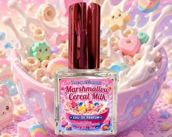 Marshmallow Cereal Milk Fragrance | Sweet Creamy Vanilla Milk Perfume | Gourmand Foodie Scent | Parfum Or Perfume Oil