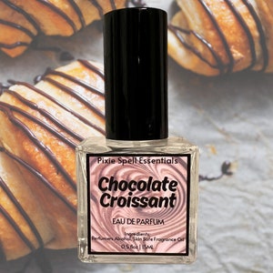 Chocolate Croissant Fragrance. Buttery Croissant, Hazelnut Cream, Chocolate Drizzle, Gourmand Scent. Parfum Spray Or Perfume Oil.