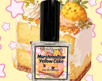 Marshmallow Yellow Cake Fragrance | Fluffy Vanilla Marshmallow, Rich Yellow Cake, Cake Batter, Light Vanilla Musk