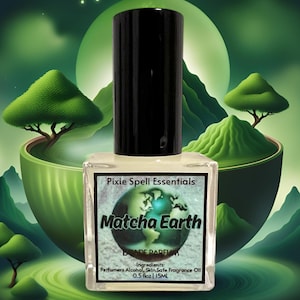 Matcha Earth Fragrance | Creamy Fig Note, Sharp Matcha Tea, Bitter Orange, Vetiver, Cedar Wood, Green Moss
