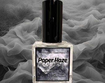 Fragancia Paper Haze (inspirada en L'EAU Papier de Diptyque) Almizcle blanco, mimosa aireada, maderas rubias, acorde de papel