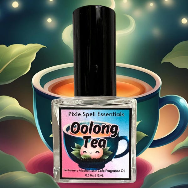 Oolong Tea Fragrance. Bergamot, Clary Sage, Oolong Tea Leaf, Sweet Honey, Jasmine, Vetiver, Creamy Tonka Bean