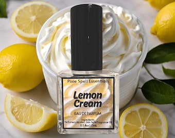 Fragancia de crema de limón. Limón dulce, vainilla cremosa, bergamota, té negro, haba tonka y miel. Eau de Parfum, aceite de perfume.