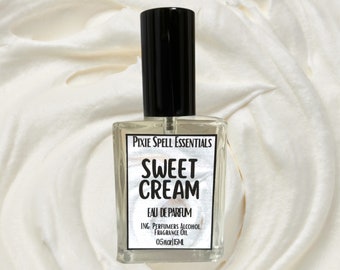 Sweet Cream Fragrance. Warm Cream, Sugar Cubes, Condensed Milk, Vanilla Extract. Eau de Parfum, Roll-On Perfume Oil.