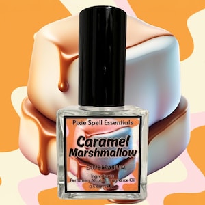 Caramel Marshmallow Fragrance. Melted Marshmallows, Caramel Sauce, Coconut, Condensed Milk Accord, Cocoa Swirl, Vanilla Whipped Cream