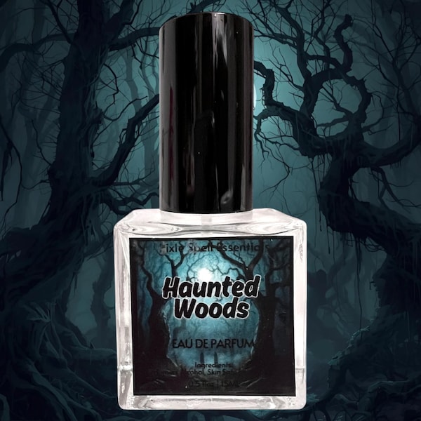Haunted Woods Fragrance | Brisk Air, Thick Sunset Mist, Dewy Leaves, Damp Moss, Chilly Juniper Bark, Damp Cashmere Woods, White Musk