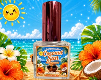 Coconut Sun Fragrance | Coconut Water | Sea Salt | Coconut Husk | Coconut Milk | Cedar | Amber | Tonka Bean | Driftwood