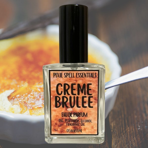 Creme Brulee Fragrance. Caramelized Sugar, Rich Creamy Custard, Vanilla, Maple, Dash Of Rum. Eau de Parfum, Perfume Oil.