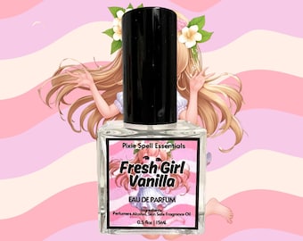 Fragancia Fresh Girl Vainilla / Burbujas jabonosas frescas, aldehídos limpios, bruma cítrica, orquídea cremosa, crema de vainilla, vaina de vainilla, madera de cachemira
