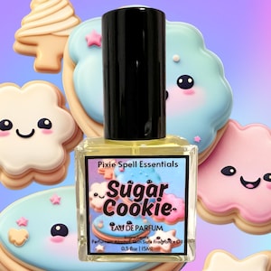 Sugar Cookie Fragrance. Milk, Buttery Dairy Notes, Sugar Cookie Bakery, Vanilla and Spices. Eau de Parfum, Perfume Oil.