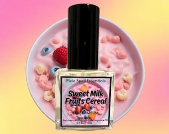 Sweet Milk Fruits Cereal Fragrance. Strawberry Milk, Sugared Citrus, Blue Raspberry, Powdered Sugar, Sweet Cream, Frosted Wheat.