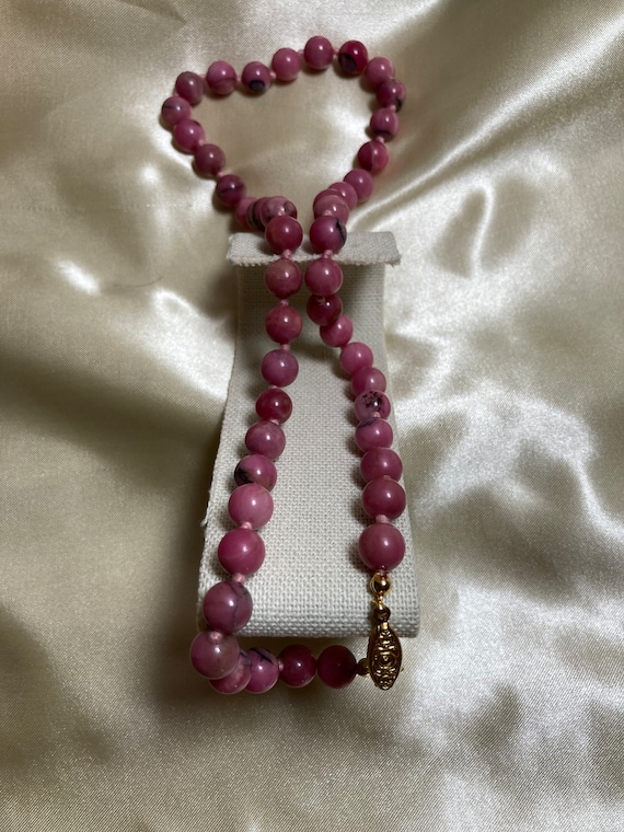 Pink Rhodonite Necklace - image 3
