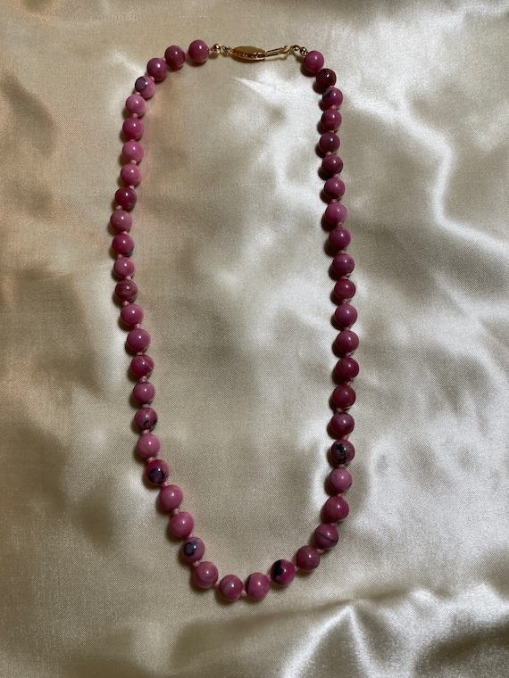Pink Rhodonite Necklace - image 5