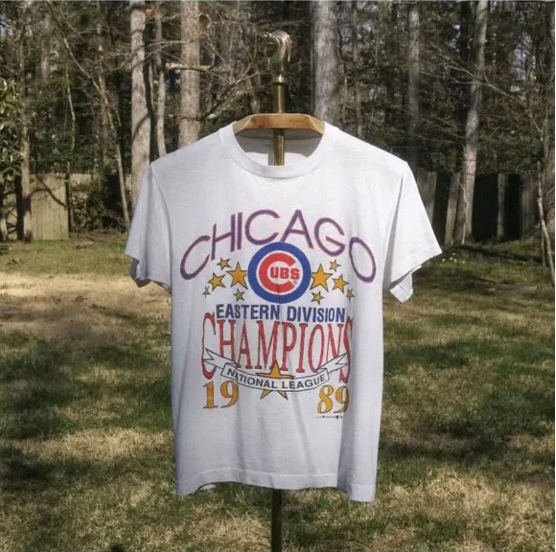 Vintage 80s Chicago Cubs Champions T shirt Etsy