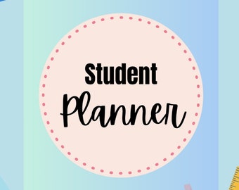 Printable student planner