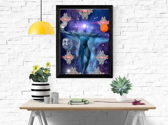 Cosmic Giga Chad Wall Art digital download -  Portugal