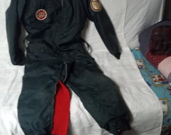 Vintage 1967 Walker Ski Doo Bombardier One Piece Snowmobile Snow Suit Men Large