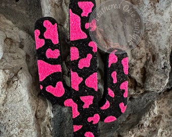 Cow Print Cactus Car Freshie