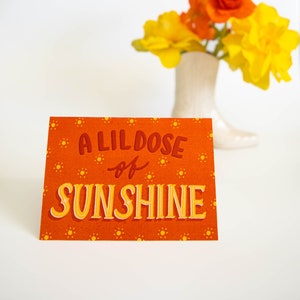 Una pequeña dosis de sol Tarjetas de felicitación