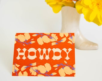 Howdy Greeting Card