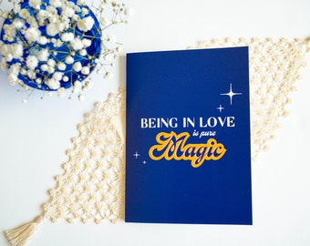 Being In Love Is Pure Magic - Wedding Greeting Card