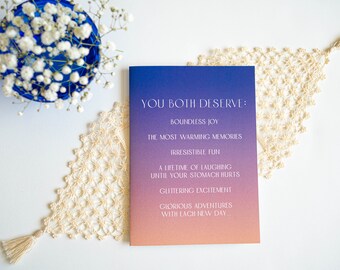 Retro Wedding Card – Congratulations