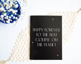 Best Couple On The Planet - Wedding Greeting Card