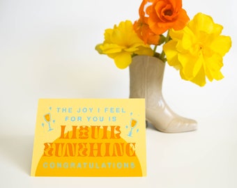 Congratulations - Liquid Sunshine Greeting Card