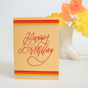Happy Birthday Hand-Lettered Greeting Card