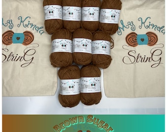 Brown Sugar Color My Kinda String Yarn