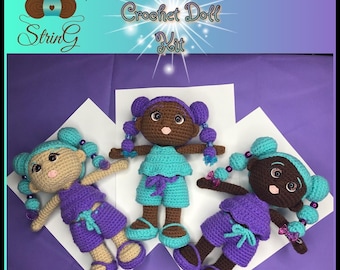 My Kinda String Pip Squeak Crochet Doll Kit